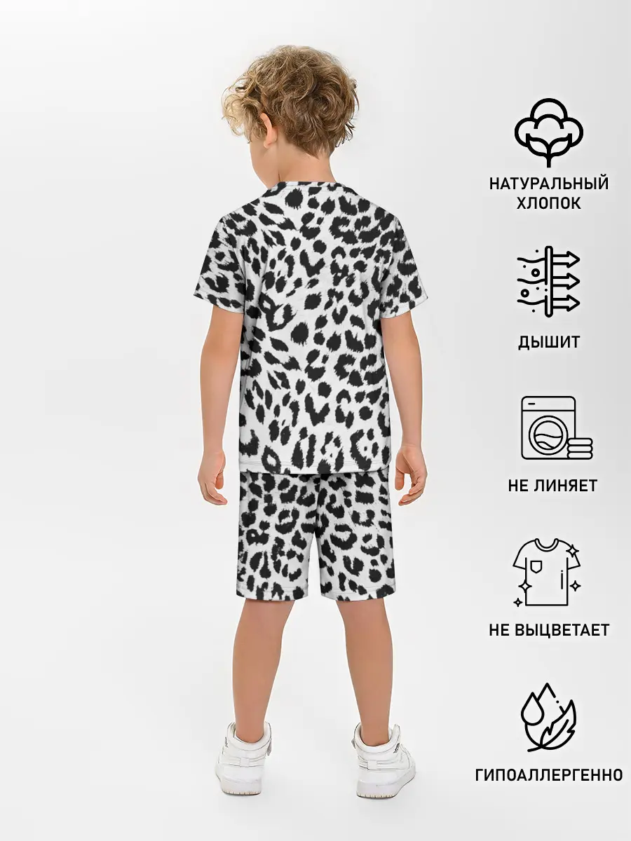 Детская пижама с шортами / ЯГУАР ТЕКСТУРА