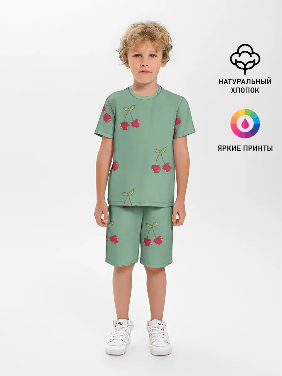 Детская пижама с шортами / КраСная Вишня