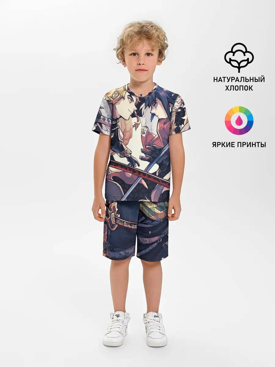 Детская пижама с шортами / Два Клинка