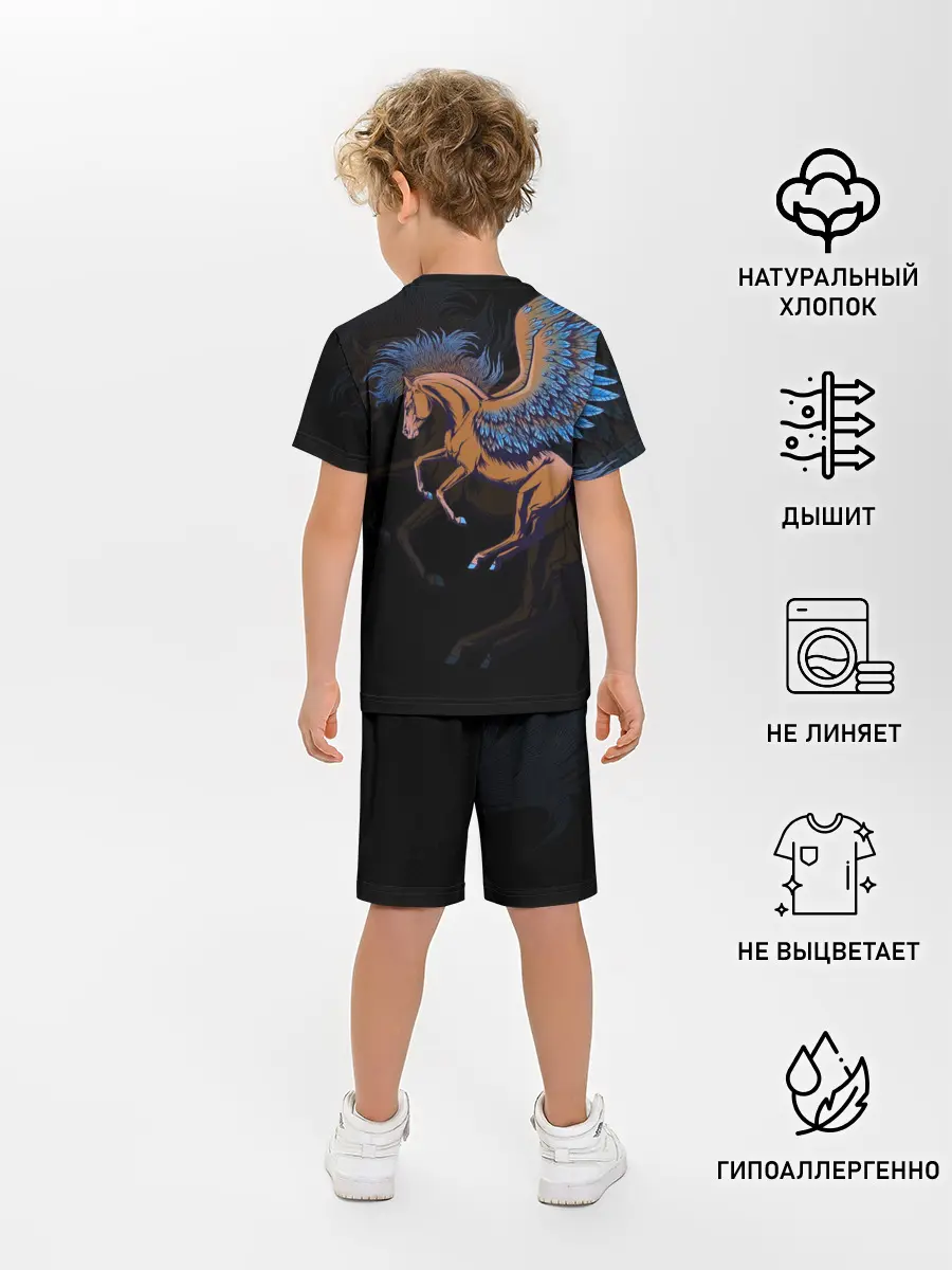 Детская пижама с шортами / Pegasus wings