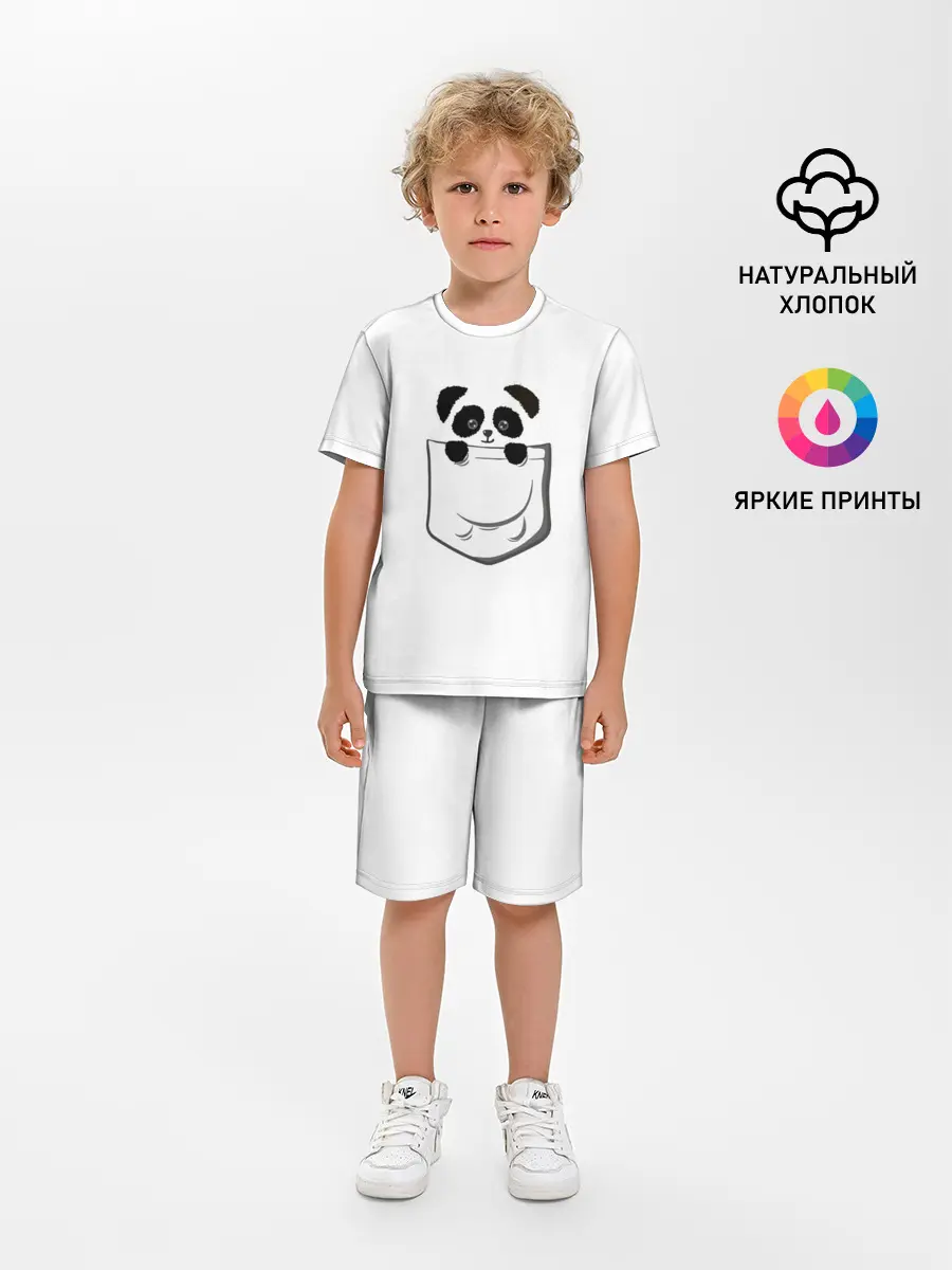 Детская пижама с шортами / Панда В Кармане