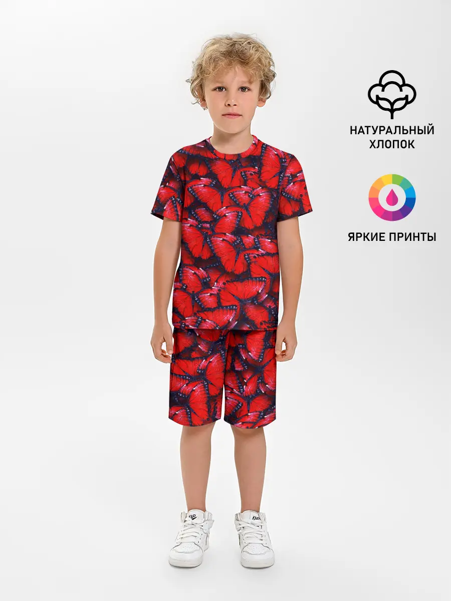 Детская пижама с шортами / Бабочки