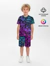 Детская пижама с шортами / NFS ALL LOGOS NEON