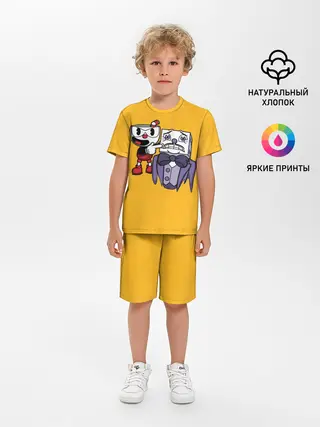 Детская пижама с шортами / CUPHEAD