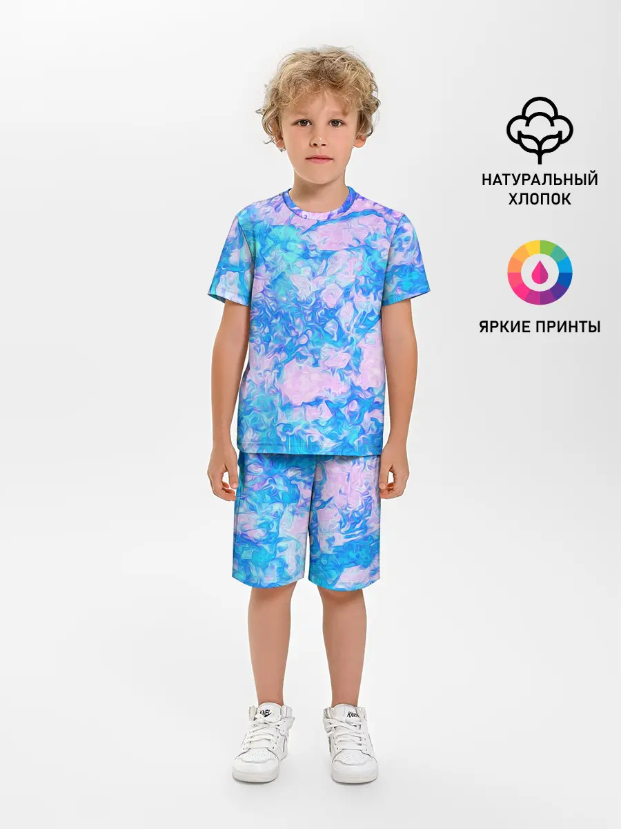 Детская пижама с шортами / Нежные краски