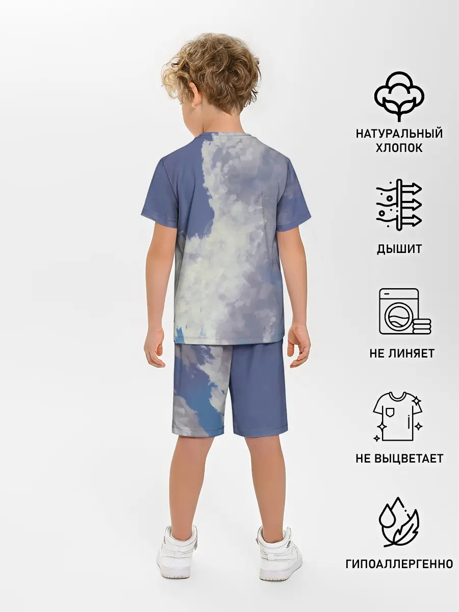 Детская пижама с шортами / Летящая девушка