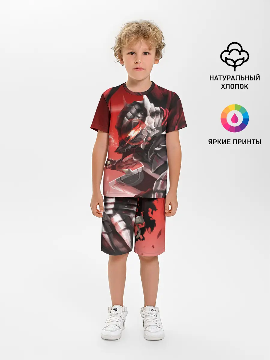 Детская пижама с шортами / БЕРСЕРК с двух сторон
