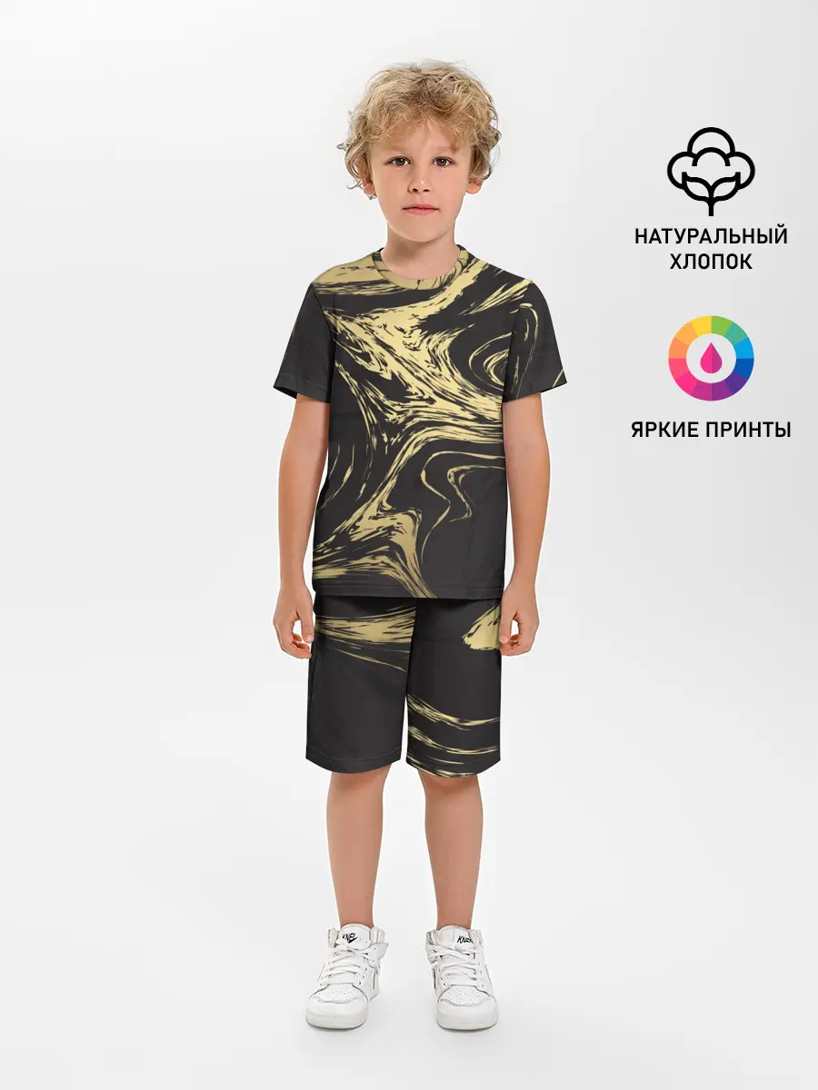 Детская пижама с шортами / Золотые реки
