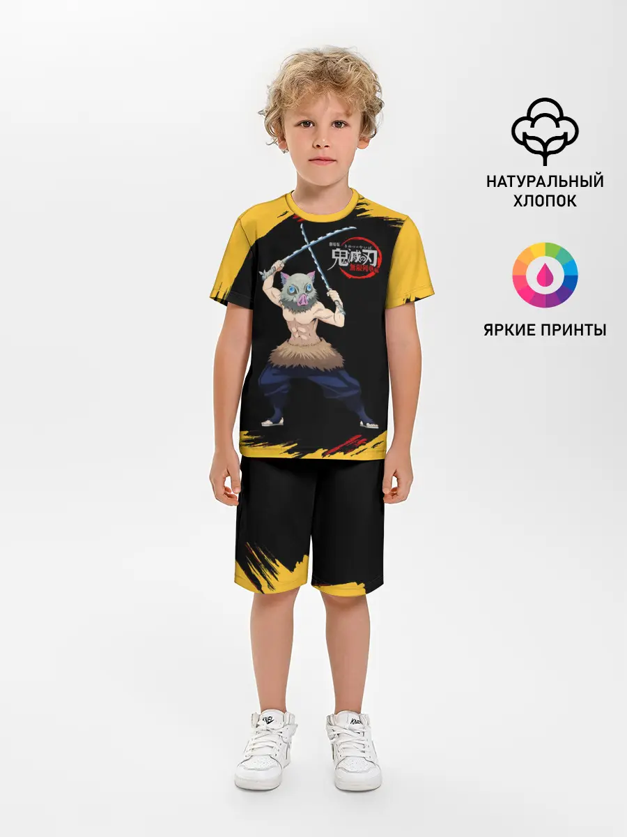 Детская пижама с шортами / Иноске Хашибира Kimetsu no Yaiba
