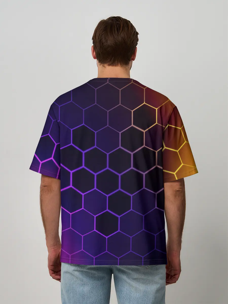 Мужская футболка оверсайз / AMONG US / АМОНГ АС