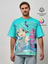 Мужская футболка оверсайз / Hatsune Miku / Мику Хацунэ