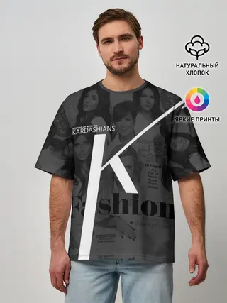 Мужская футболка оверсайз / Семейство Кардашьян