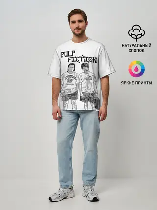 Мужская футболка оверсайз / Криминальное Чтиво