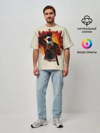 Мужская футболка оверсайз / Ведьмак 3: Дикая Охота