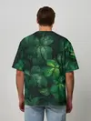 Мужская футболка оверсайз / Тропическая листва | Тропики
