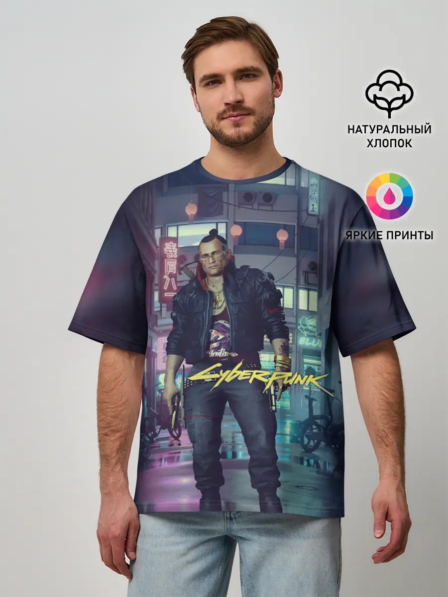 Мужская футболка оверсайз / Jackie Welles Cyberpunk