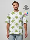 Мужская футболка оверсайз / Клевер на День святого Патрика