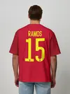Мужская футболка оверсайз / Ramos home EURO 2020