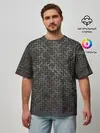 Мужская футболка оверсайз / Geometric textures