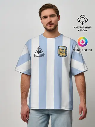 Мужская футболка оверсайз / Diego Maradona 10