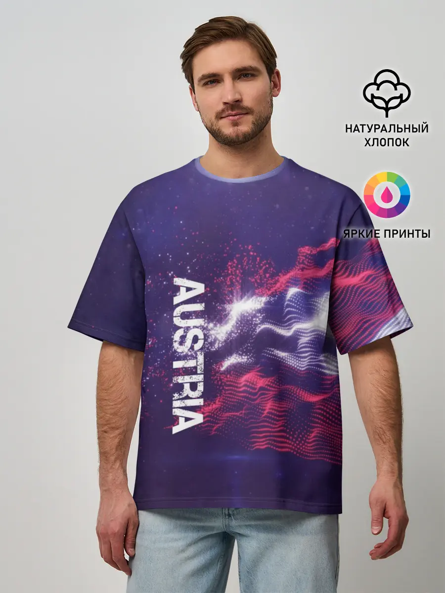 Мужская футболка оверсайз / Austria