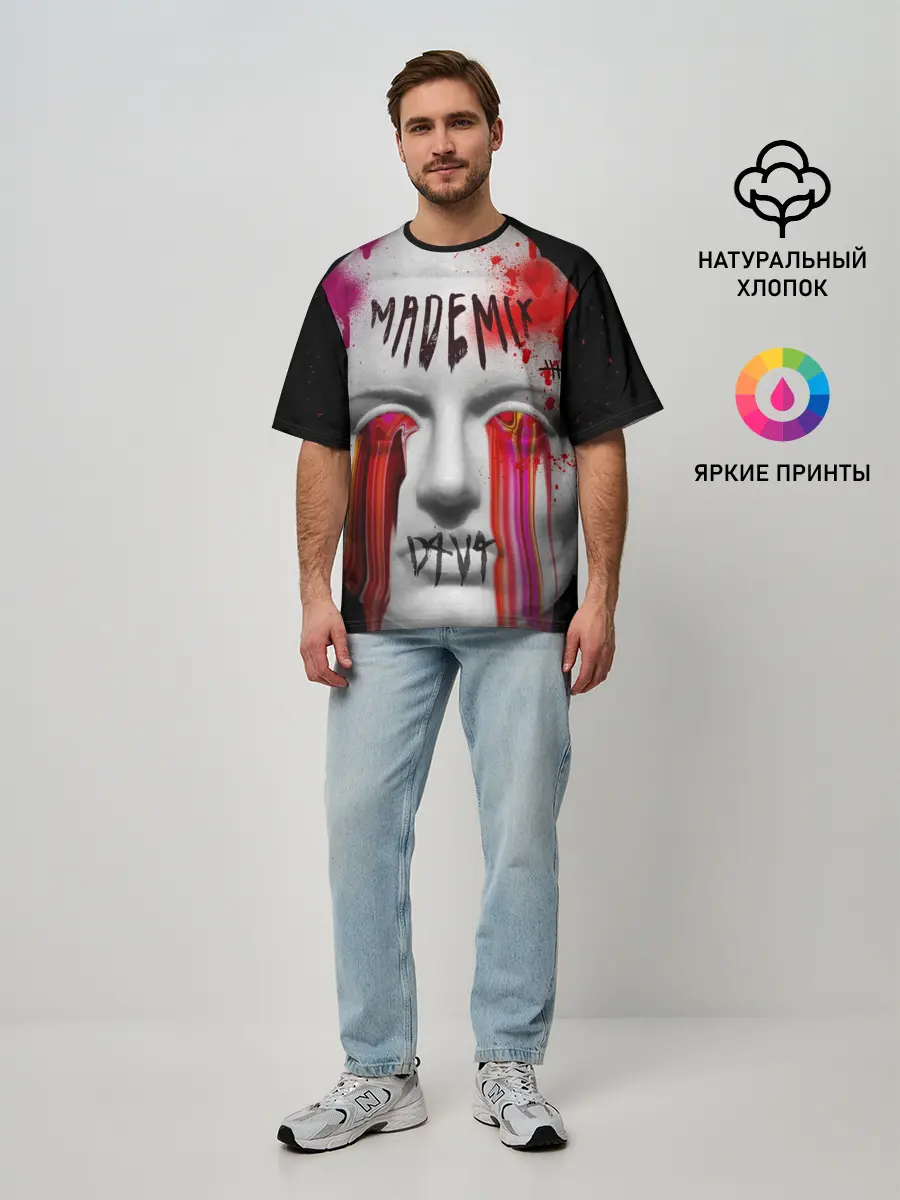 Мужская футболка оверсайз / Вандалы арт