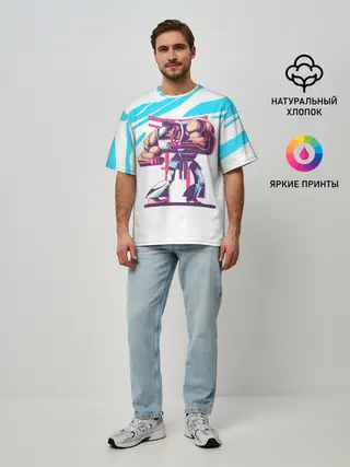 Мужская футболка оверсайз / Опасный Рю