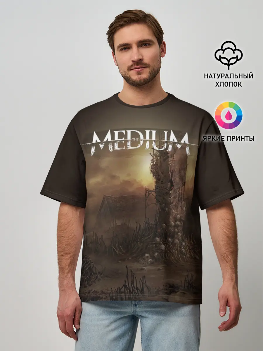 Мужская футболка оверсайз / Медиум