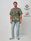 Мужская футболка оверсайз / Именной камуфляж Колян