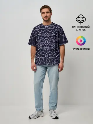 Мужская футболка оверсайз / Узор