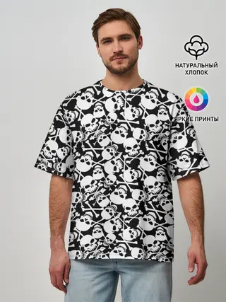 Мужская футболка оверсайз / Смерть