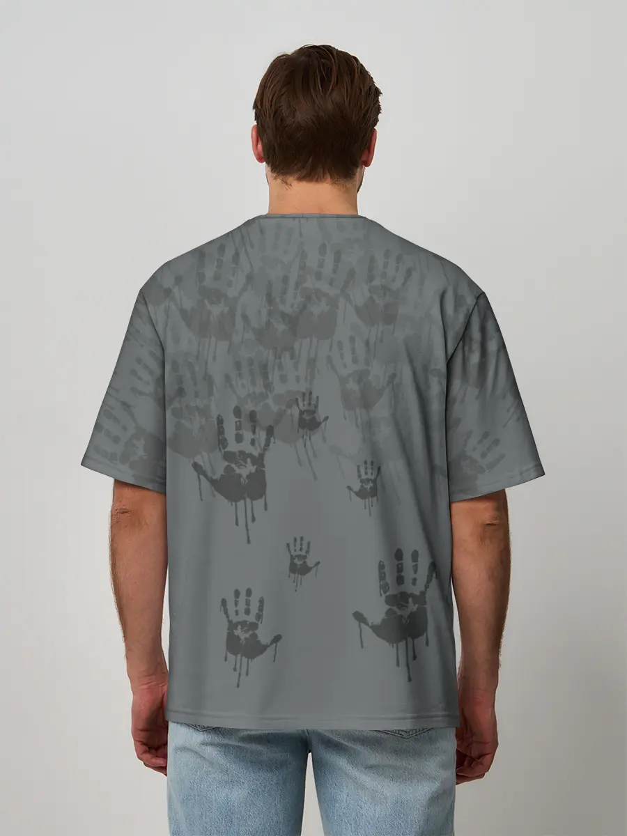 Мужская футболка оверсайз / DEATH STRANDING