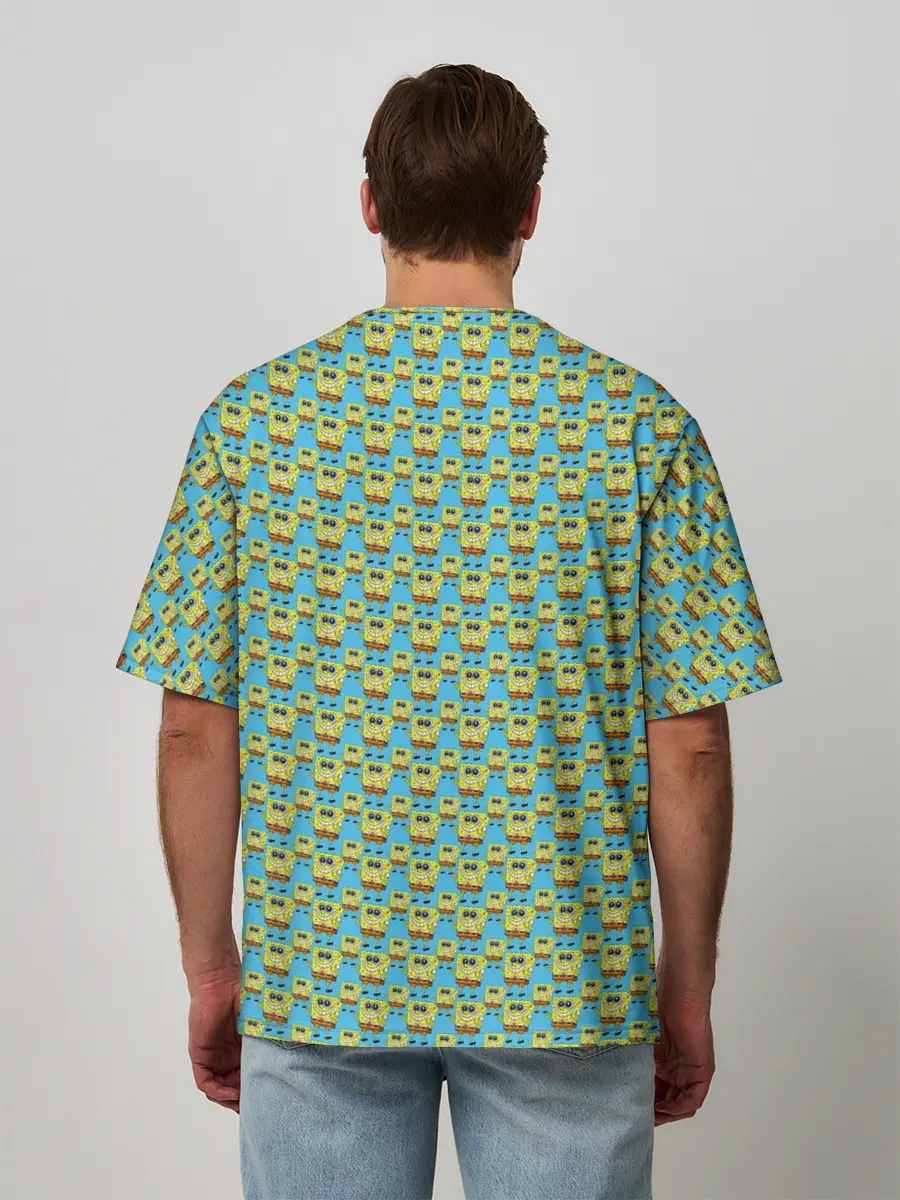 Мужская футболка оверсайз / SpongeBob