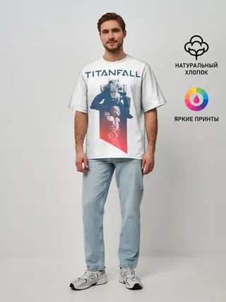 Мужская футболка оверсайз / Titanfall