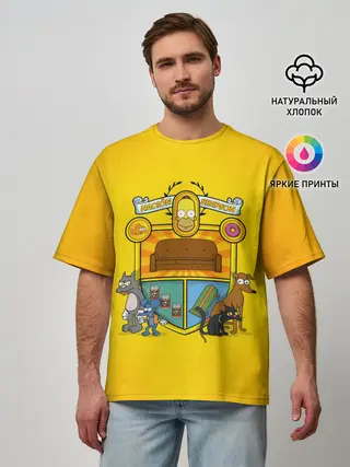 Мужская футболка оверсайз / Simpsons nation