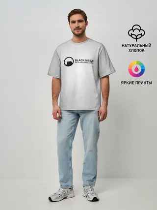 Мужская футболка оверсайз / Black Mesa