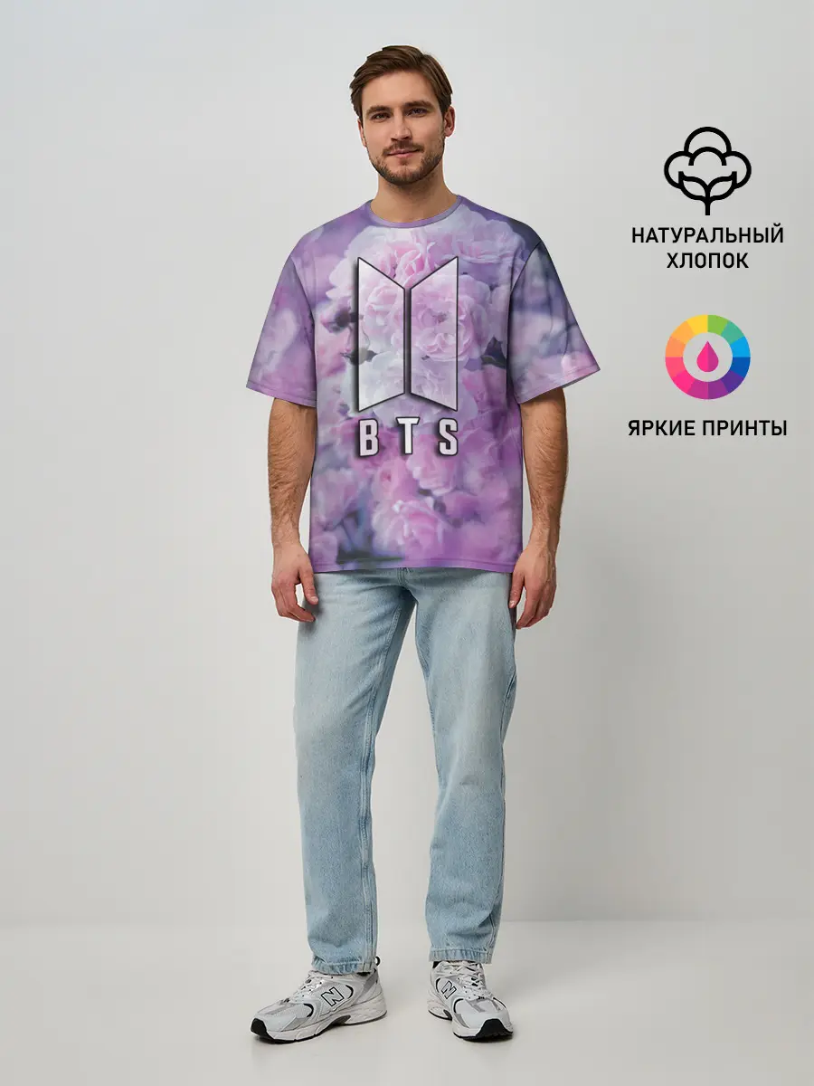 Мужская футболка оверсайз / BTS