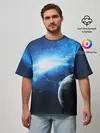 Мужская футболка оверсайз / Космос