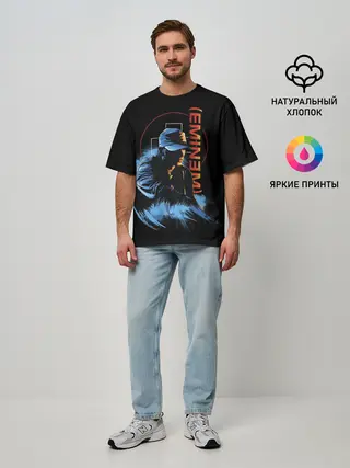 Мужская футболка оверсайз / Эминем на концерте