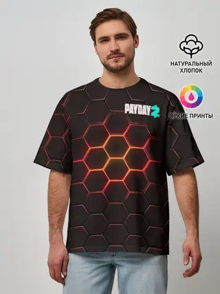 Мужская футболка оверсайз / Payday 2