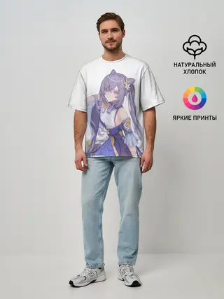 Мужская футболка оверсайз / КЭ ЦИН | GENSHIN IMPACT