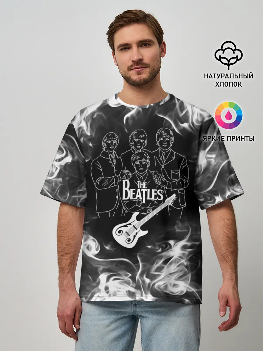 Мужская футболка оверсайз / The Beatles
