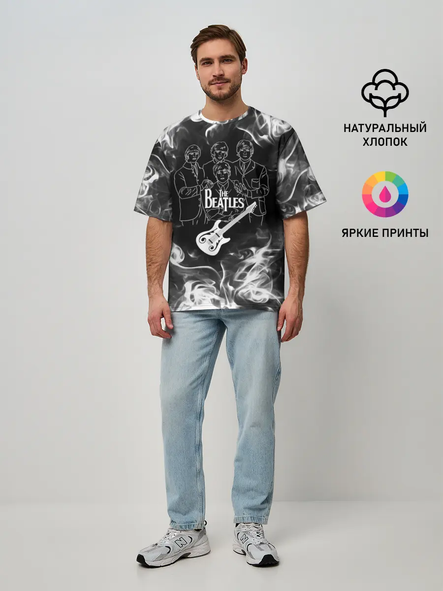Мужская футболка оверсайз / The Beatles