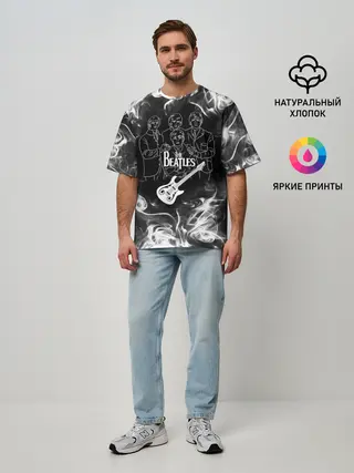 Мужская футболка оверсайз / The Beatles