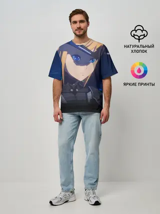 Мужская футболка оверсайз / Тихоокеанский рубеж