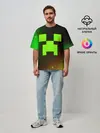 Мужская футболка оверсайз / MINECRAFT / МАЙНКРАФТ