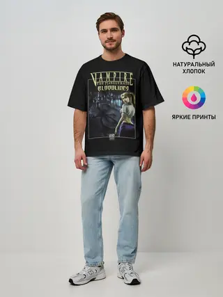 Мужская футболка оверсайз / Вампирский маскарад