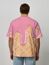 Мужская футболка оверсайз / Мороженое Рожок