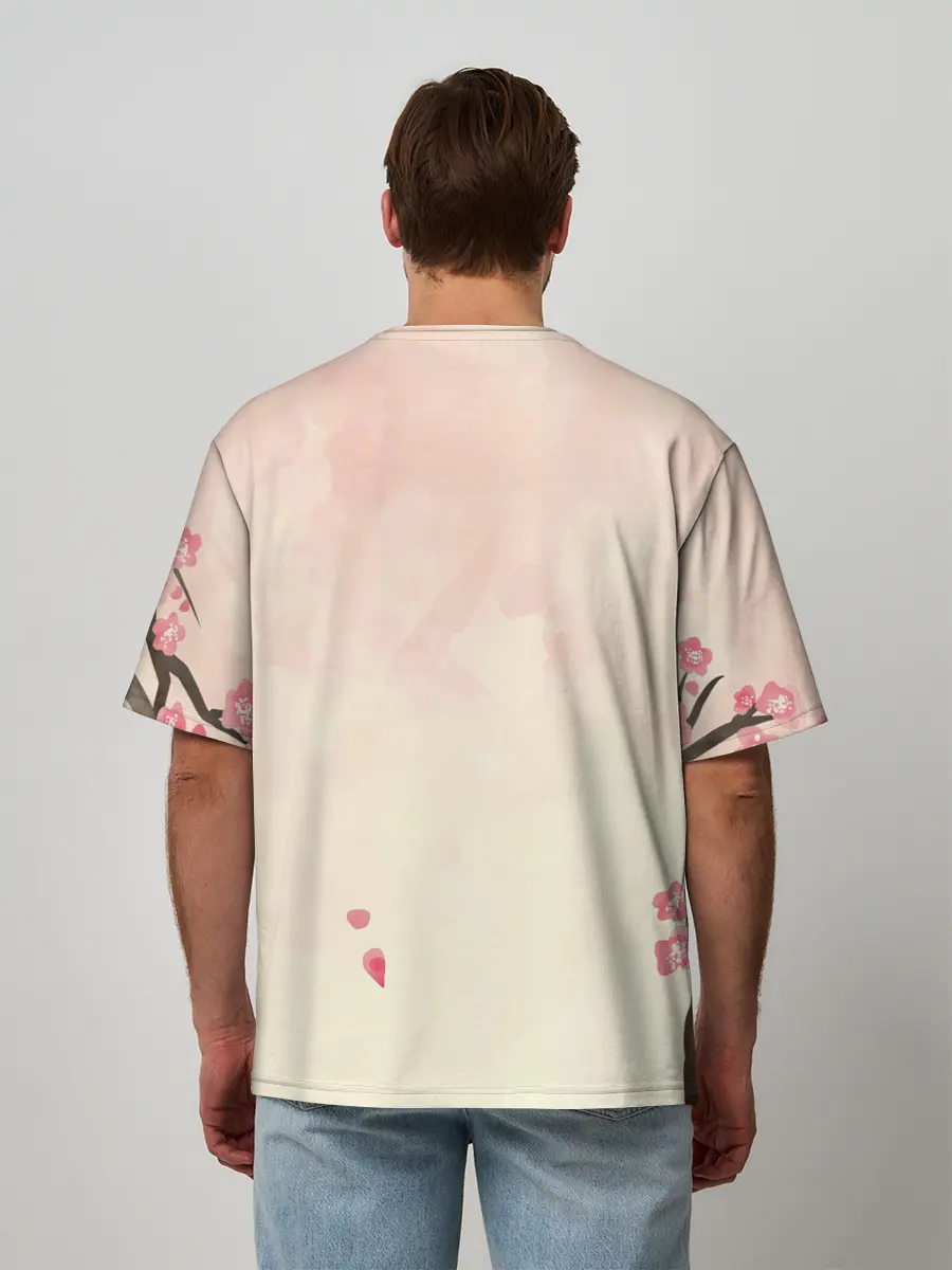 Мужская футболка оверсайз / АСТА сакура | Black Clover