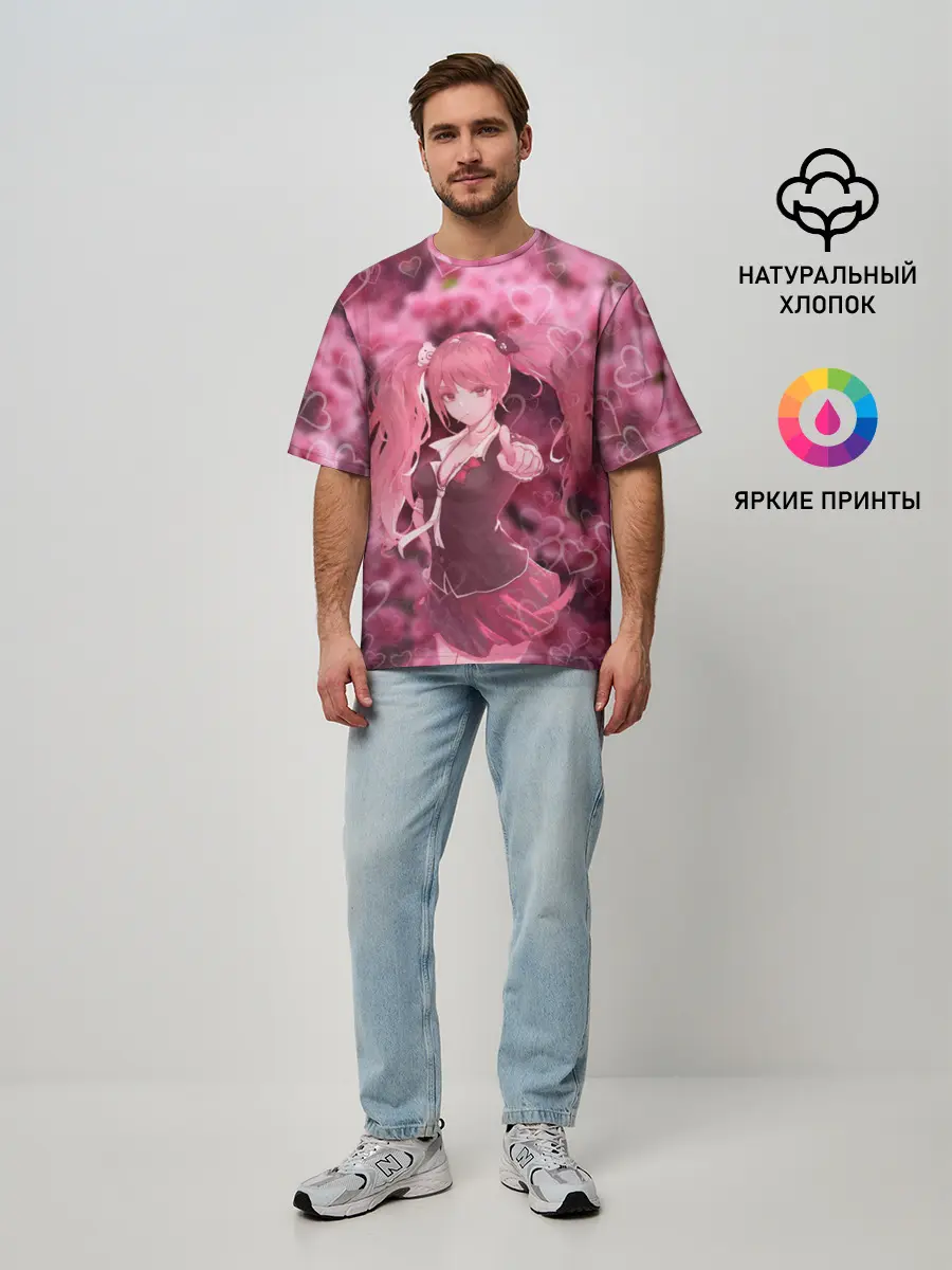 Мужская футболка оверсайз / Джунко Эношима